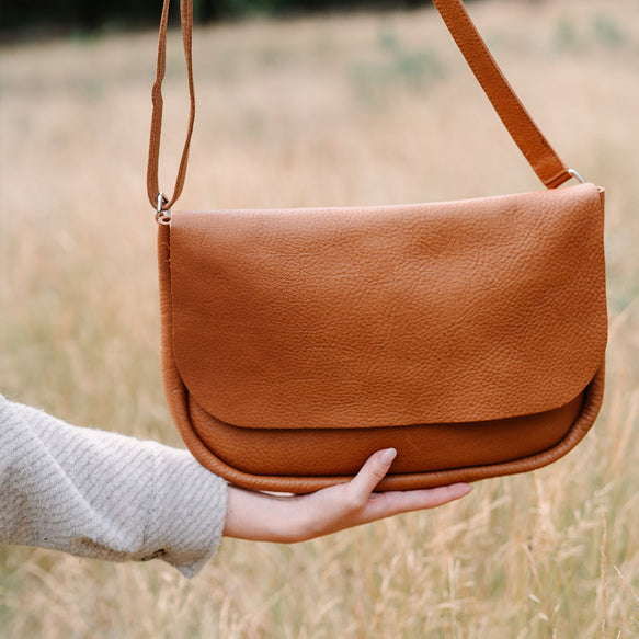 Tasche, Plant Sitter, Cognac used look