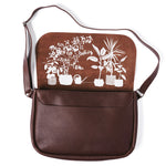 Tasche, Plant Sitter, Dark Brown used look