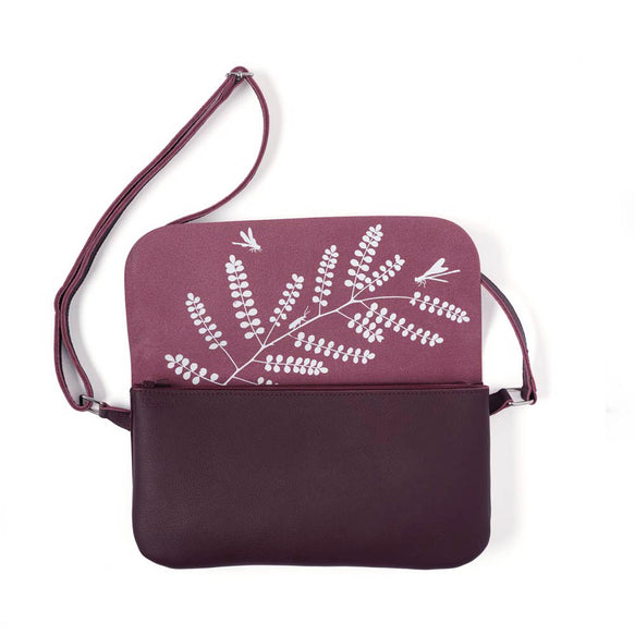 Tasche, Double Up, Aubergine