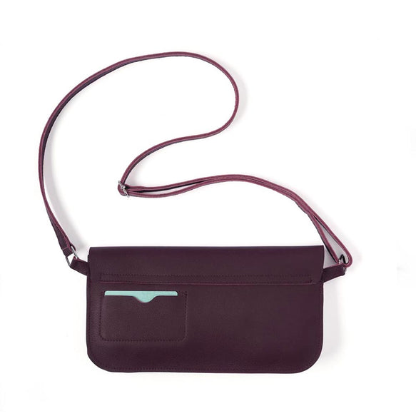 Tasche, Double Up, Aubergine