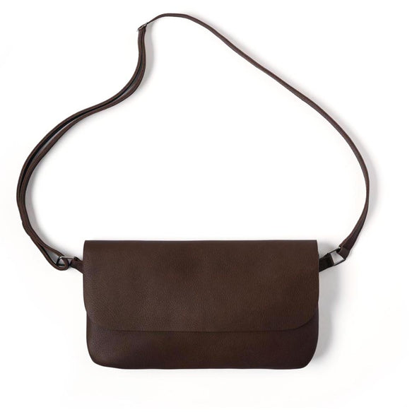 Tasche, Double Up, Dark Brown used look