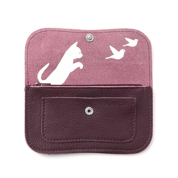 Portemonnaie, Cat Chase Medium, Aubergine