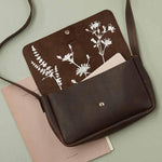 Tasche, Picking Flowers Medium, Dark Brown used look