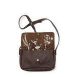 Tasche, Picking Flowers Medium, Dark Brown used look