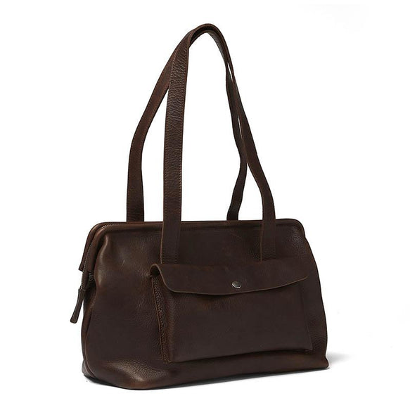 Tasche, Room Service, Dark Brown used look